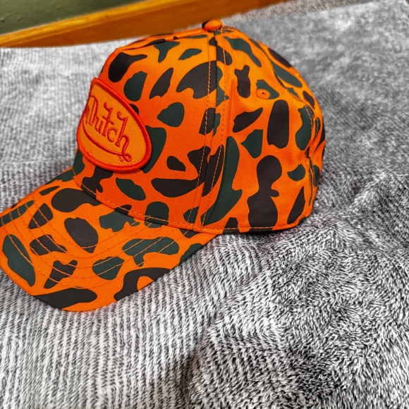 Von Dutch Orange Camouflage Trucker SnapBack - Picture 3 of 6